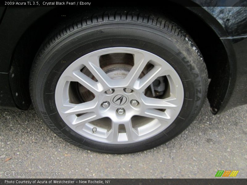 Crystal Black Pearl / Ebony 2009 Acura TL 3.5
