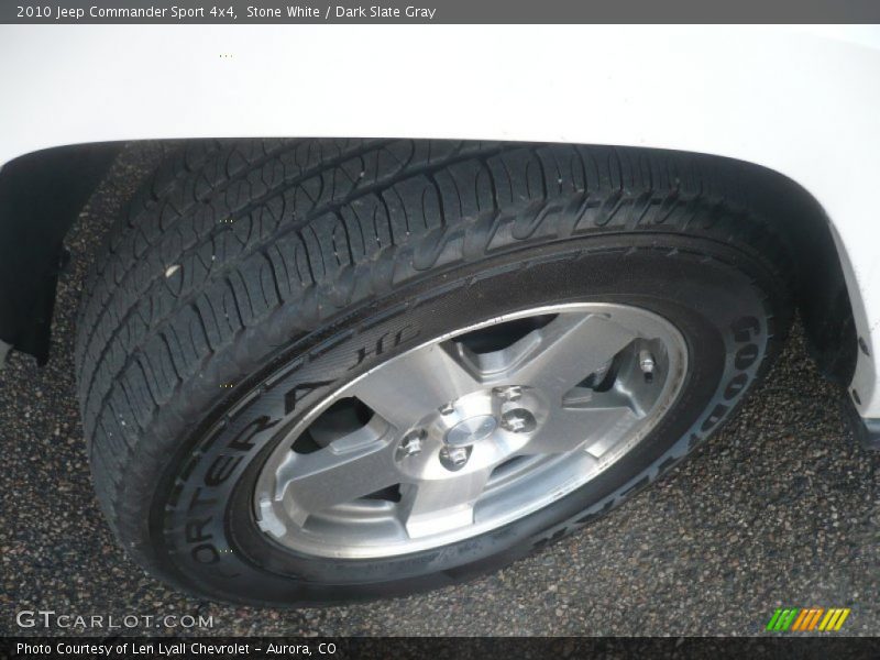 Stone White / Dark Slate Gray 2010 Jeep Commander Sport 4x4