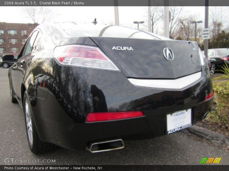 Crystal Black Pearl / Ebony 2009 Acura TL 3.5