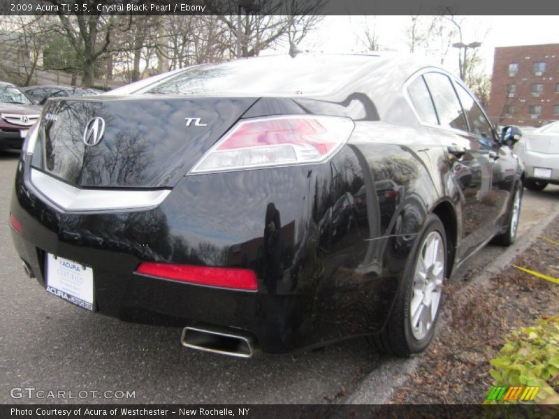 Crystal Black Pearl / Ebony 2009 Acura TL 3.5