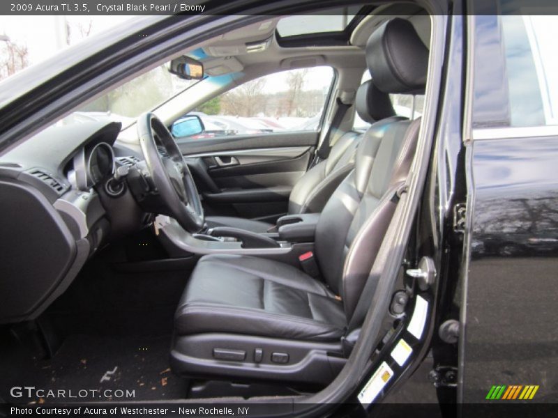 Crystal Black Pearl / Ebony 2009 Acura TL 3.5