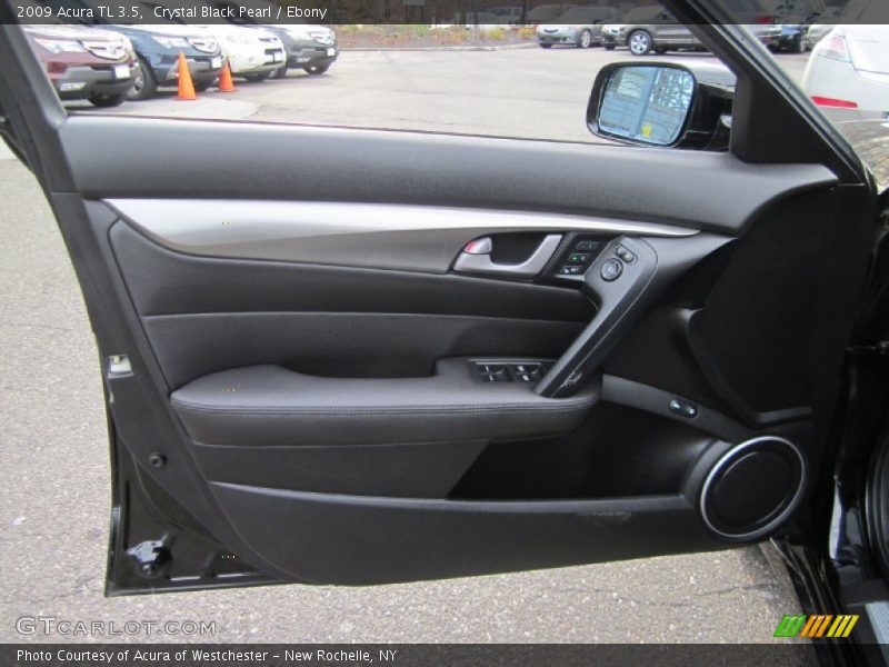 Crystal Black Pearl / Ebony 2009 Acura TL 3.5