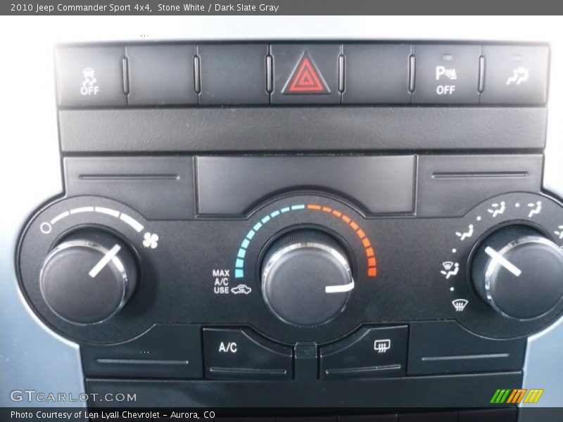 Stone White / Dark Slate Gray 2010 Jeep Commander Sport 4x4