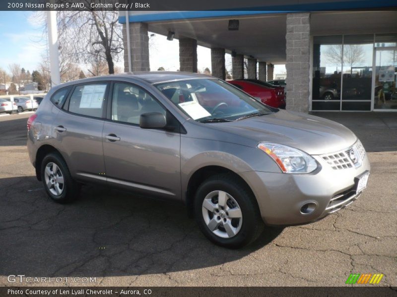 Gotham Gray / Black 2009 Nissan Rogue S AWD