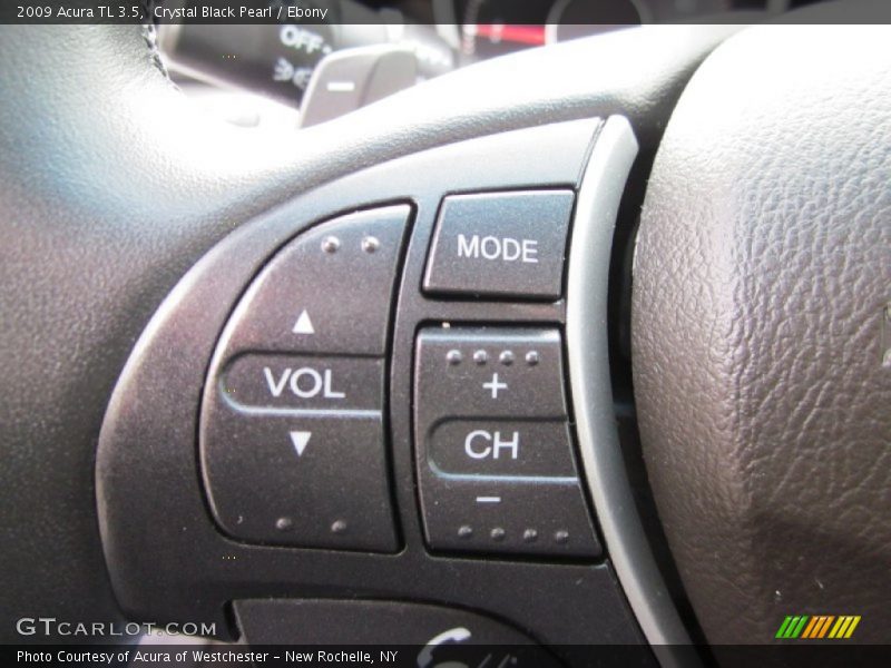 Crystal Black Pearl / Ebony 2009 Acura TL 3.5