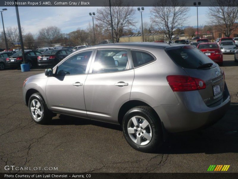 Gotham Gray / Black 2009 Nissan Rogue S AWD