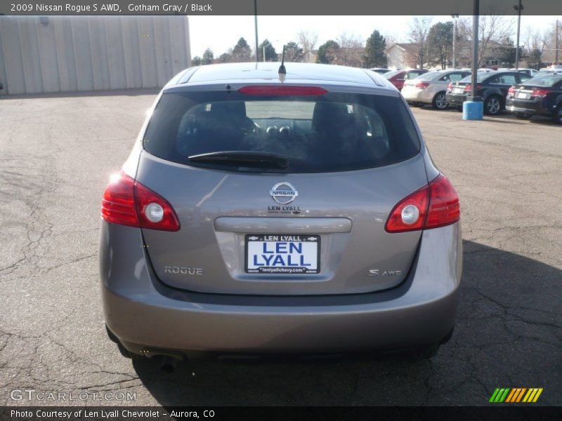 Gotham Gray / Black 2009 Nissan Rogue S AWD