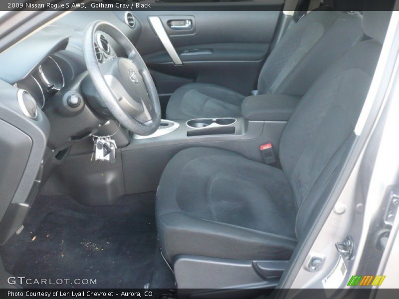 Gotham Gray / Black 2009 Nissan Rogue S AWD