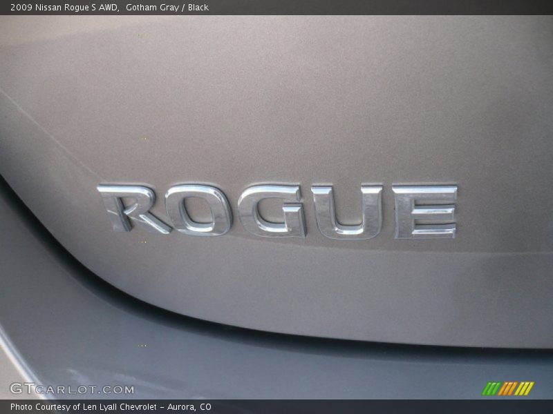 Gotham Gray / Black 2009 Nissan Rogue S AWD