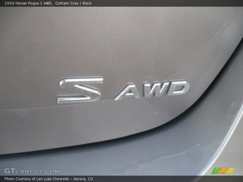 Gotham Gray / Black 2009 Nissan Rogue S AWD