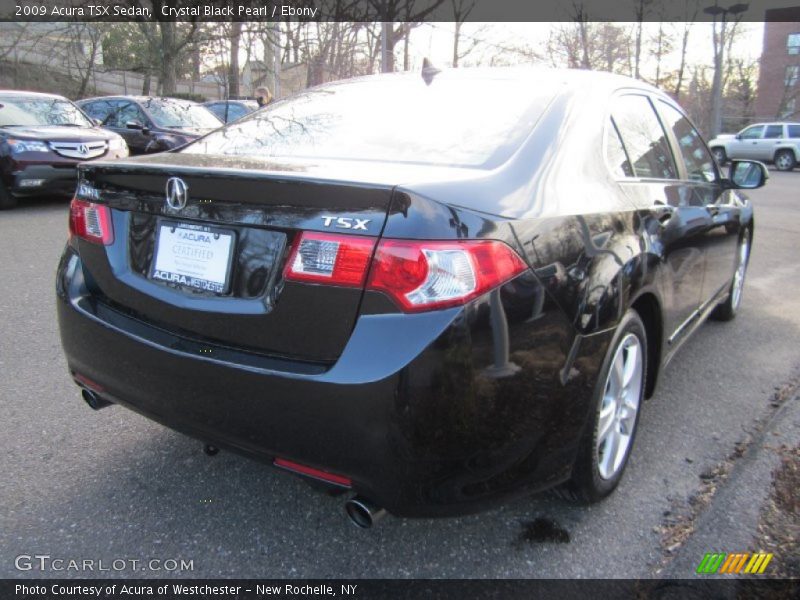Crystal Black Pearl / Ebony 2009 Acura TSX Sedan