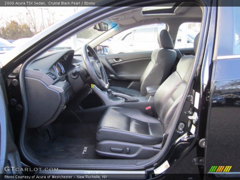 Crystal Black Pearl / Ebony 2009 Acura TSX Sedan