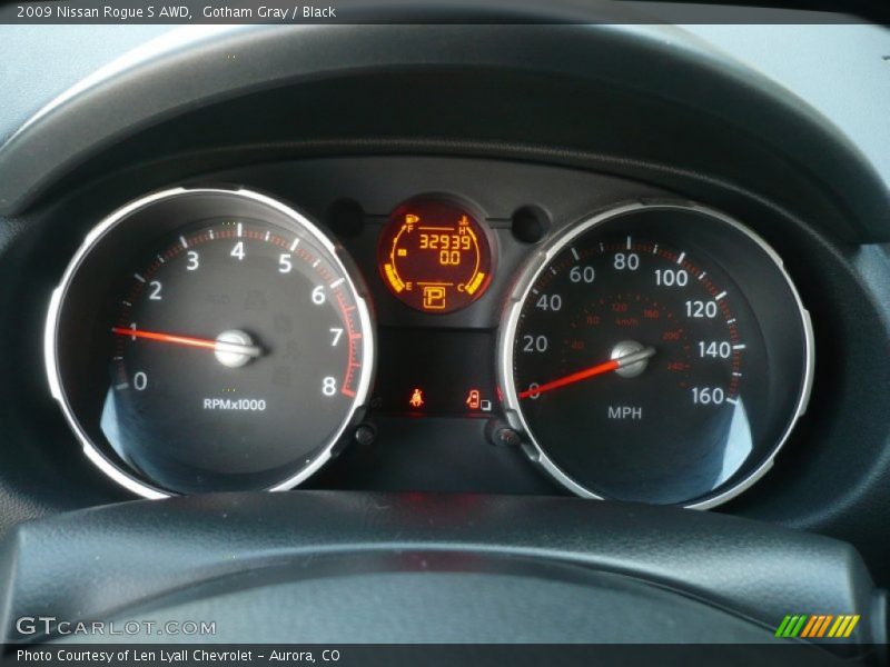 Gotham Gray / Black 2009 Nissan Rogue S AWD