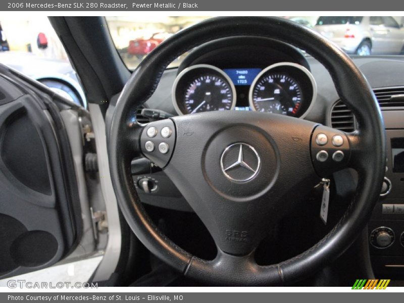 Pewter Metallic / Black 2006 Mercedes-Benz SLK 280 Roadster