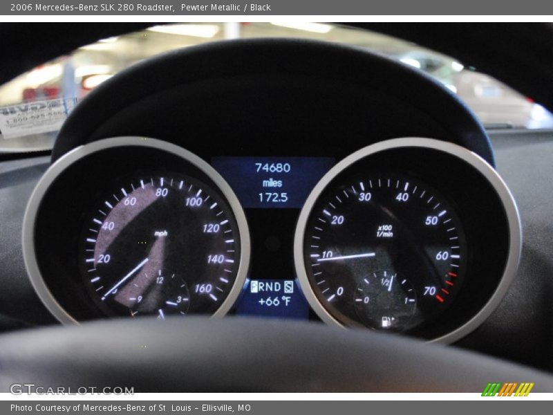Pewter Metallic / Black 2006 Mercedes-Benz SLK 280 Roadster