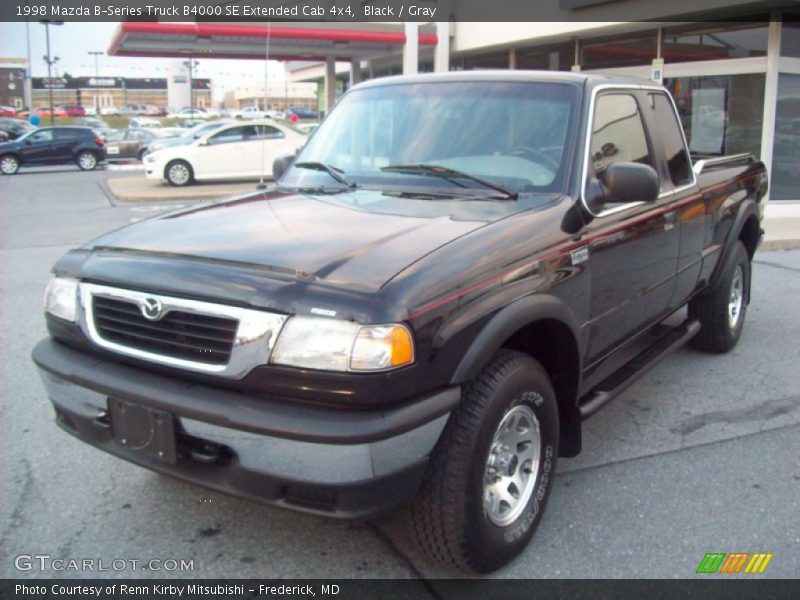 Black / Gray 1998 Mazda B-Series Truck B4000 SE Extended Cab 4x4