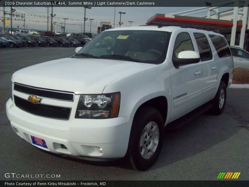 Summit White / Light Cashmere/Dark Cashmere 2009 Chevrolet Suburban LT 4x4