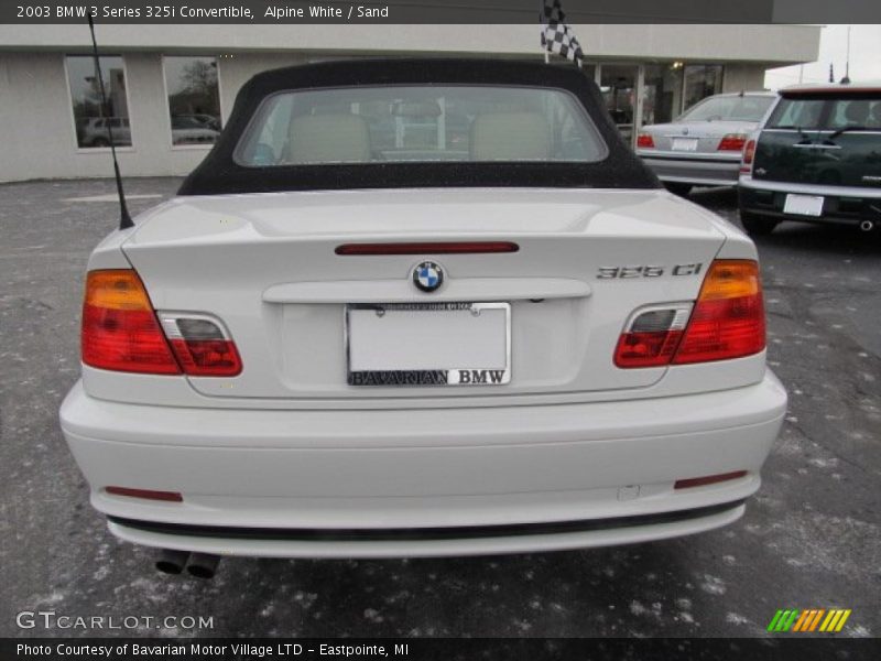 Alpine White / Sand 2003 BMW 3 Series 325i Convertible