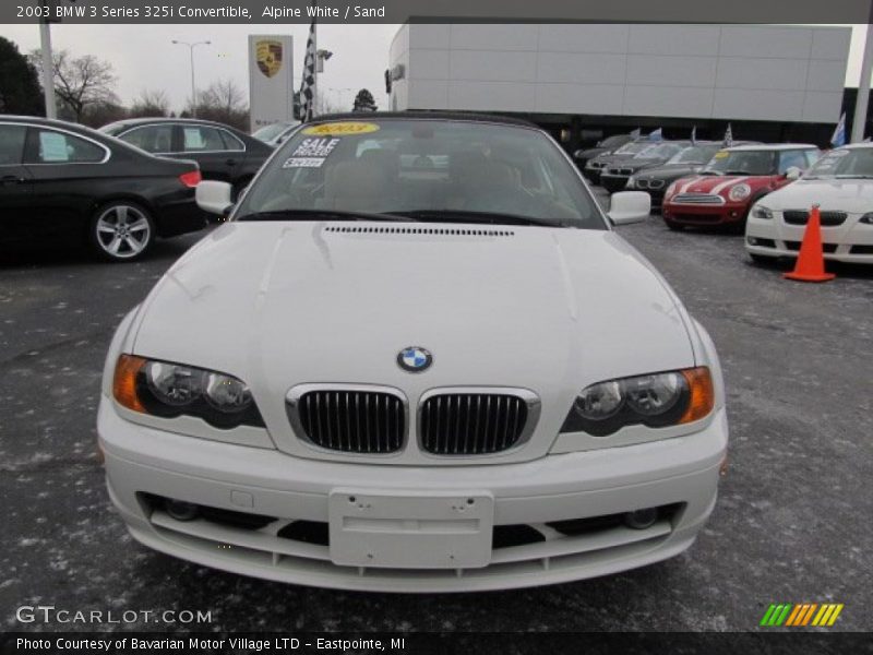 Alpine White / Sand 2003 BMW 3 Series 325i Convertible