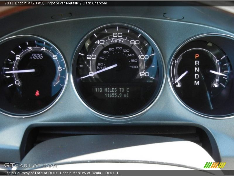 Ingot Silver Metallic / Dark Charcoal 2011 Lincoln MKZ FWD