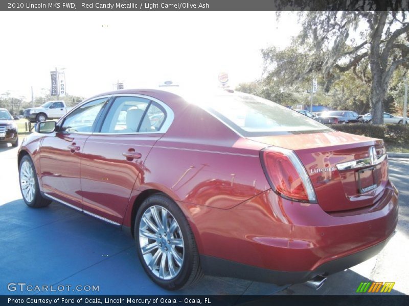 Red Candy Metallic / Light Camel/Olive Ash 2010 Lincoln MKS FWD