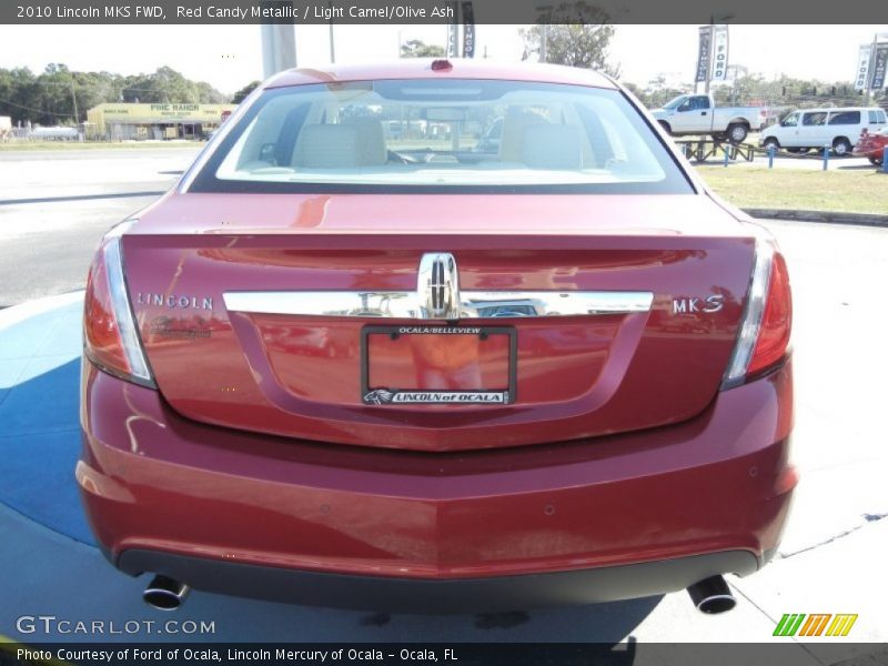 Red Candy Metallic / Light Camel/Olive Ash 2010 Lincoln MKS FWD