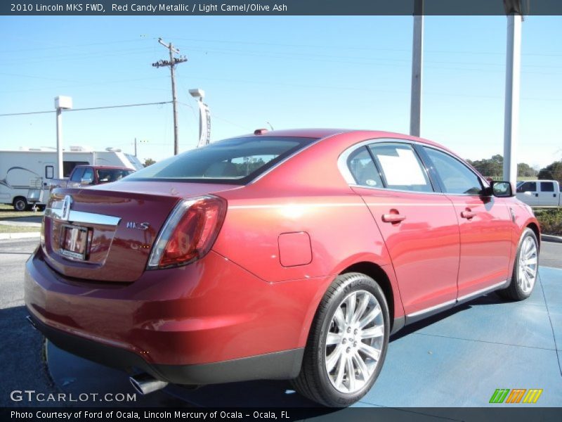 Red Candy Metallic / Light Camel/Olive Ash 2010 Lincoln MKS FWD
