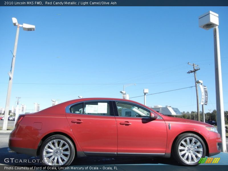 Red Candy Metallic / Light Camel/Olive Ash 2010 Lincoln MKS FWD