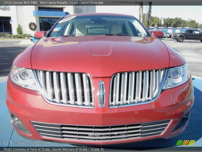 Red Candy Metallic / Light Camel/Olive Ash 2010 Lincoln MKS FWD