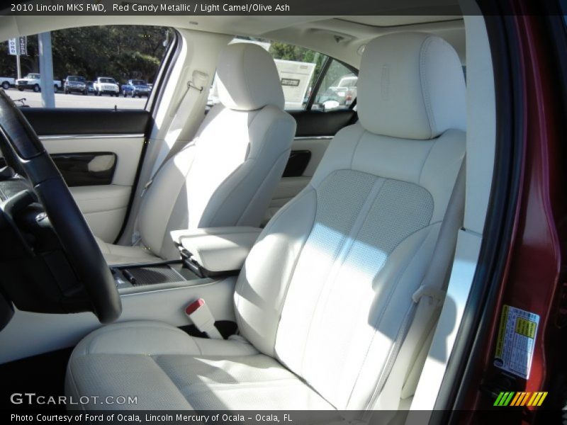 Red Candy Metallic / Light Camel/Olive Ash 2010 Lincoln MKS FWD