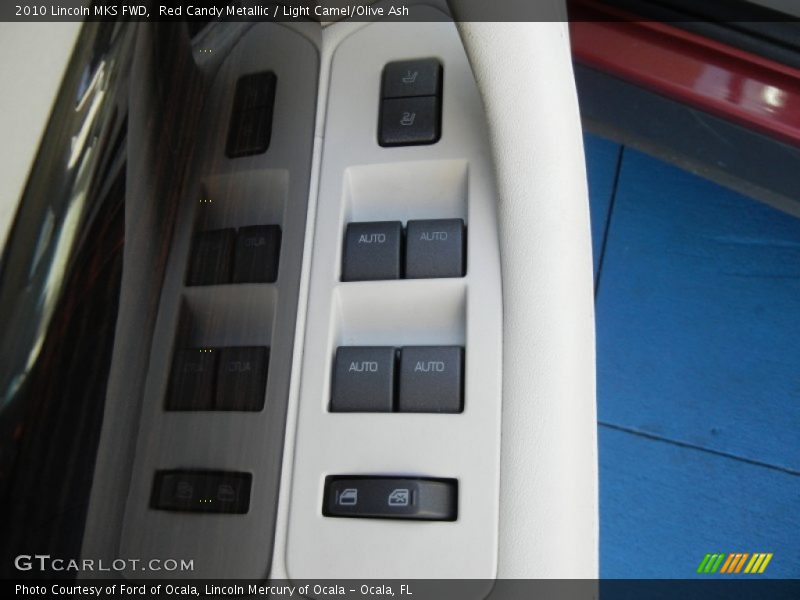 Red Candy Metallic / Light Camel/Olive Ash 2010 Lincoln MKS FWD