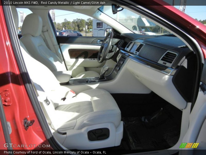 Red Candy Metallic / Light Camel/Olive Ash 2010 Lincoln MKS FWD