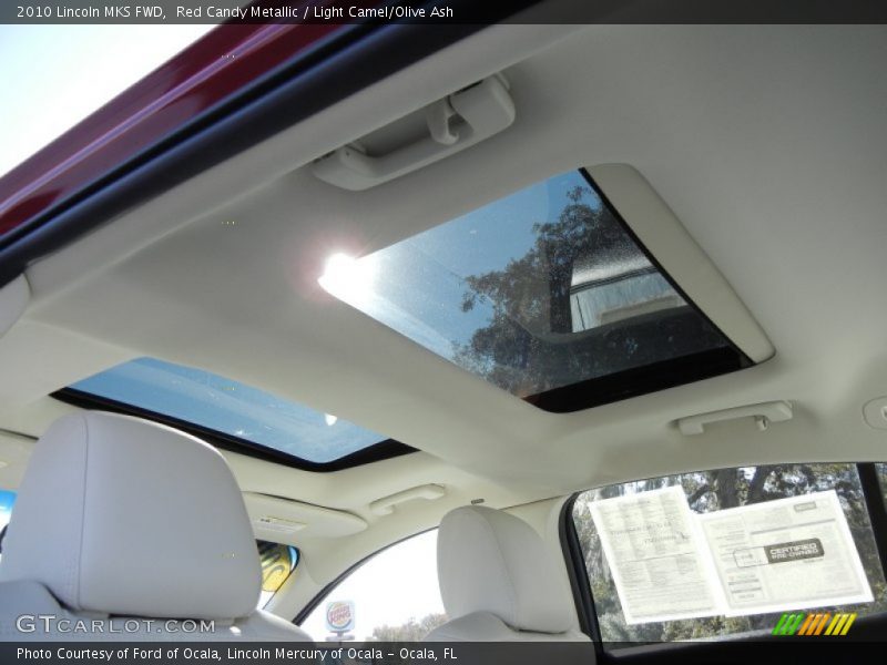 Red Candy Metallic / Light Camel/Olive Ash 2010 Lincoln MKS FWD