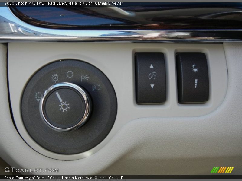 Red Candy Metallic / Light Camel/Olive Ash 2010 Lincoln MKS FWD