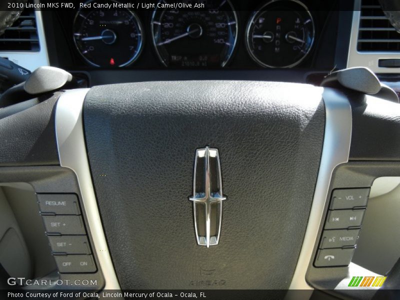 Red Candy Metallic / Light Camel/Olive Ash 2010 Lincoln MKS FWD