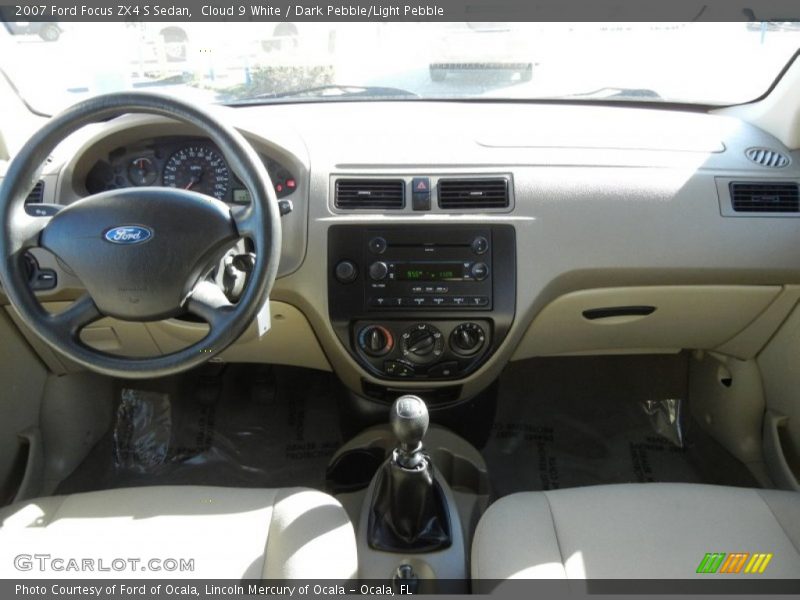 Cloud 9 White / Dark Pebble/Light Pebble 2007 Ford Focus ZX4 S Sedan