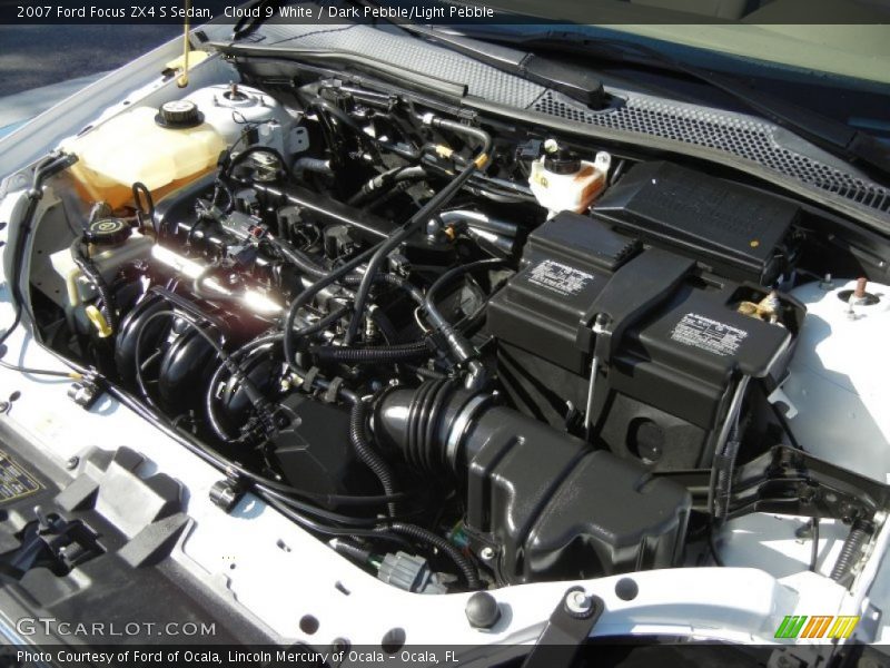 Cloud 9 White / Dark Pebble/Light Pebble 2007 Ford Focus ZX4 S Sedan