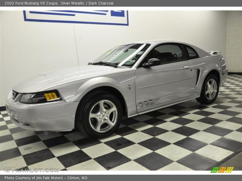 Silver Metallic / Dark Charcoal 2003 Ford Mustang V6 Coupe