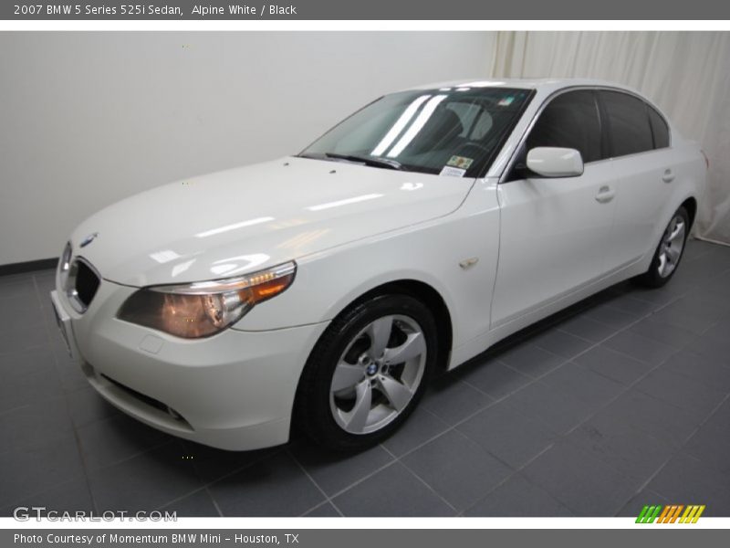 Alpine White / Black 2007 BMW 5 Series 525i Sedan