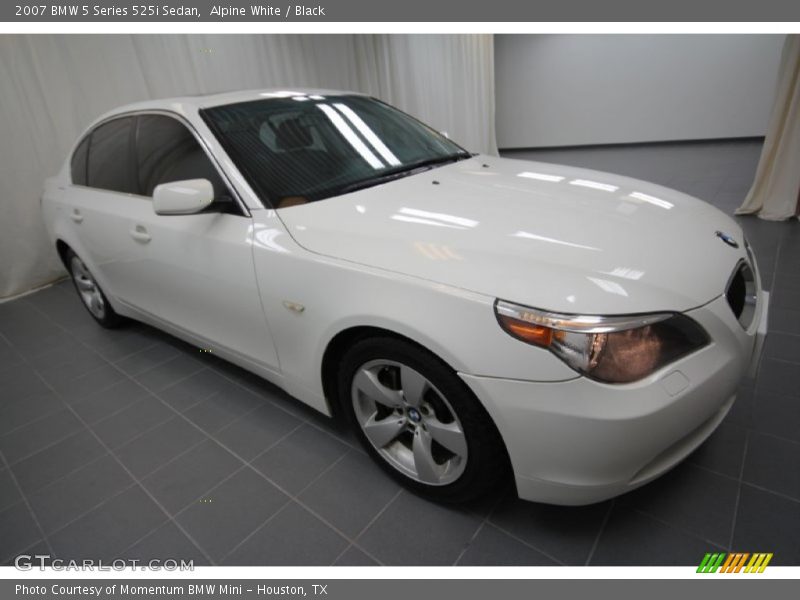 Alpine White / Black 2007 BMW 5 Series 525i Sedan