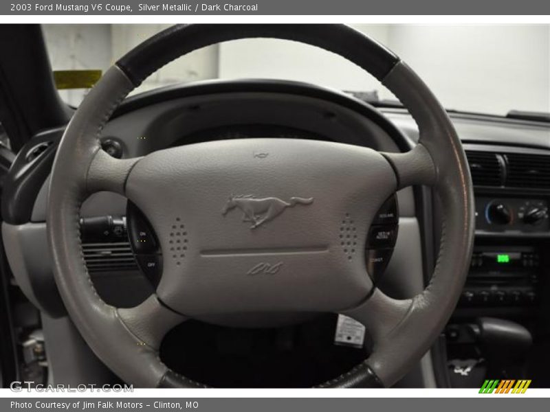 Silver Metallic / Dark Charcoal 2003 Ford Mustang V6 Coupe