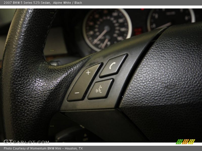 Alpine White / Black 2007 BMW 5 Series 525i Sedan