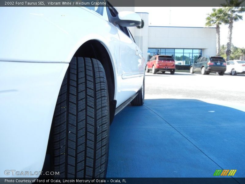 Vibrant White / Medium Graphite 2002 Ford Taurus SES