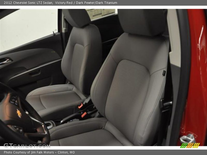 Victory Red / Dark Pewter/Dark Titanium 2012 Chevrolet Sonic LTZ Sedan