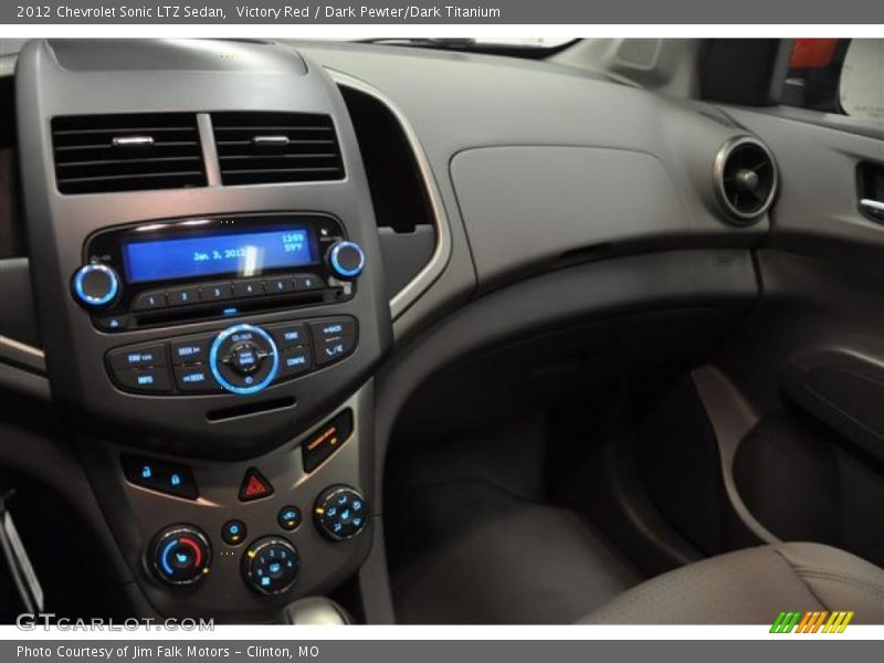 Victory Red / Dark Pewter/Dark Titanium 2012 Chevrolet Sonic LTZ Sedan