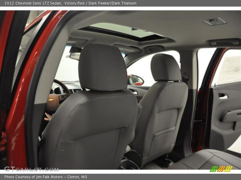 Victory Red / Dark Pewter/Dark Titanium 2012 Chevrolet Sonic LTZ Sedan