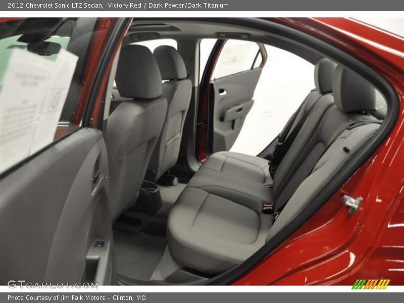 Victory Red / Dark Pewter/Dark Titanium 2012 Chevrolet Sonic LTZ Sedan