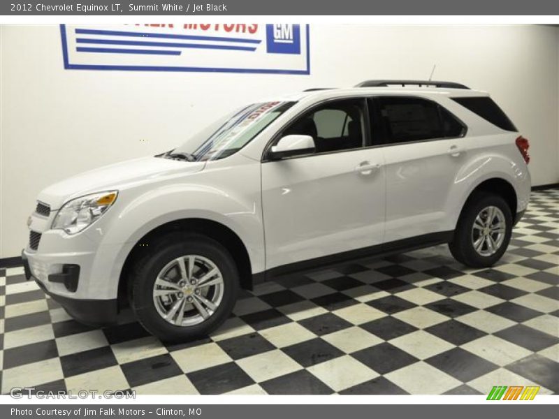 Summit White / Jet Black 2012 Chevrolet Equinox LT