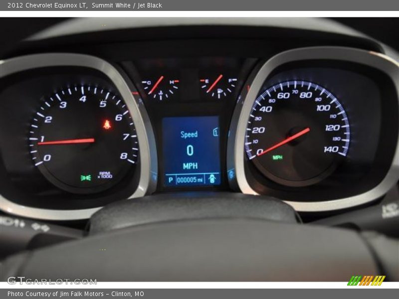 Summit White / Jet Black 2012 Chevrolet Equinox LT