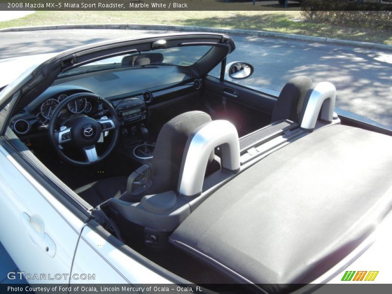 Marble White / Black 2008 Mazda MX-5 Miata Sport Roadster